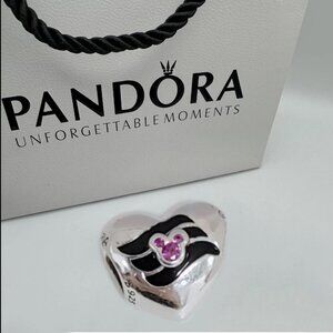Pandora Disney Cruise Line Heart Shape Charm New S925 Silver Pendant with box